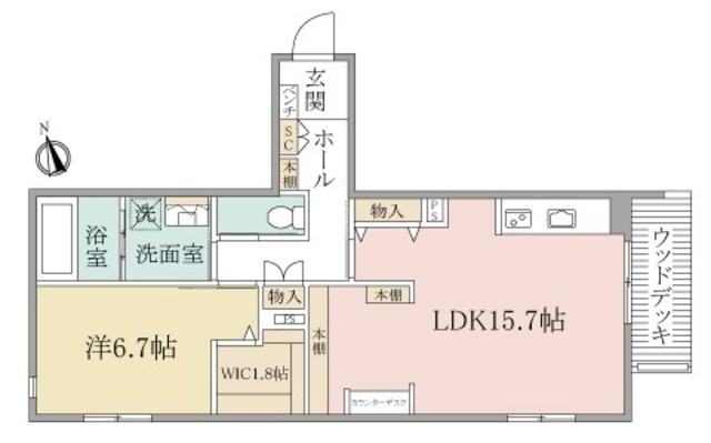 （シニア限定）ヘーベルヴィレッジ府中～本の杜～の間取り