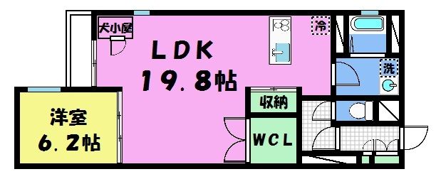 ヴィラスタジオーネ御所南の間取り