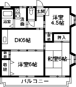 グリーンコーポ真塩の間取り