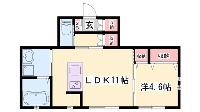 Kレジデンス駅前通IIの間取り