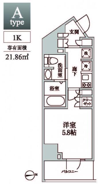 レジディア中延IIの間取り