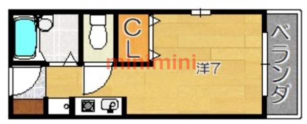 茨木市沢良宜浜のアパートの間取り