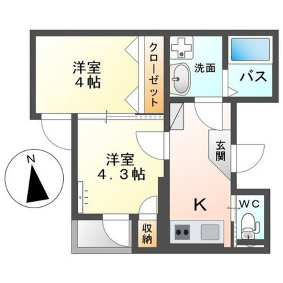 広島市中区昭和町のマンションの間取り