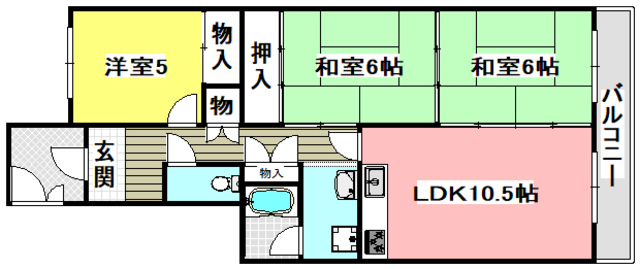 メゾンシャルマントIの間取り