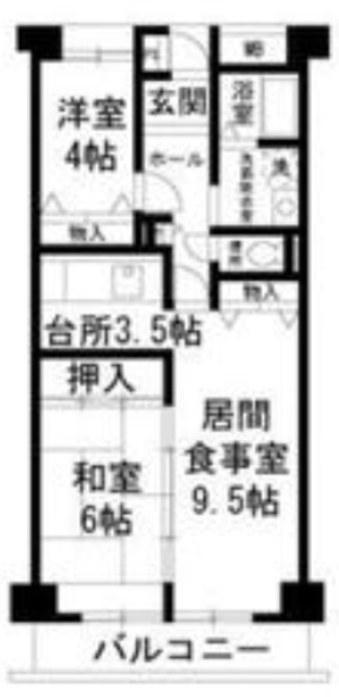 フレール綾瀬2の間取り