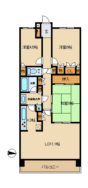 パークスクエア船橋の間取り