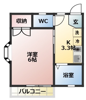 ハイム沙羅の間取り