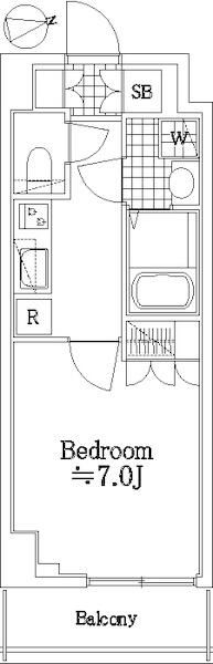 【江東区亀戸のマンションの間取り】