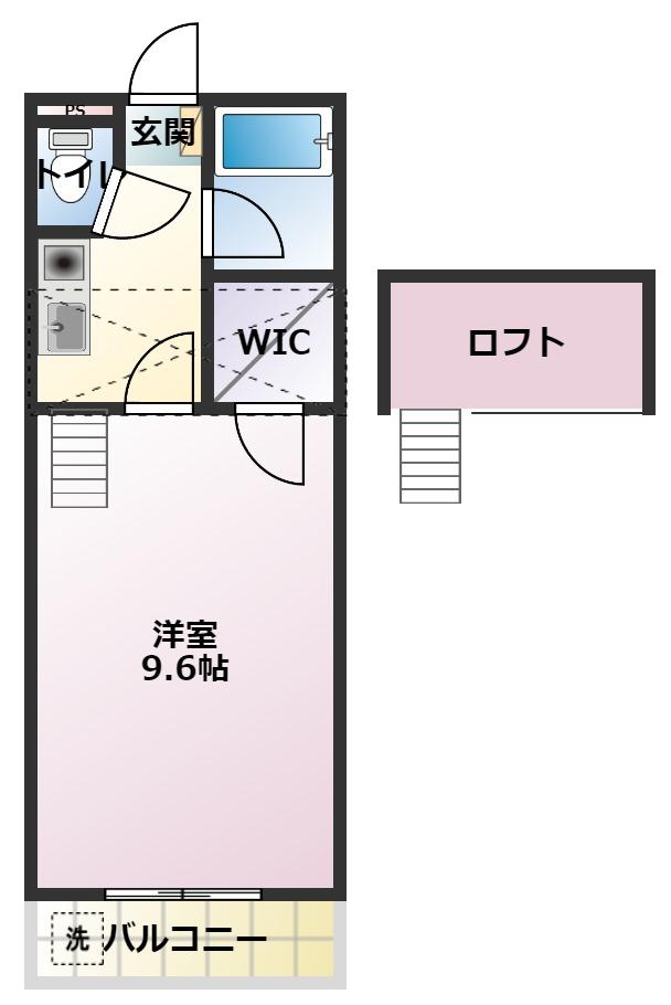 セザンヌ野依２の間取り