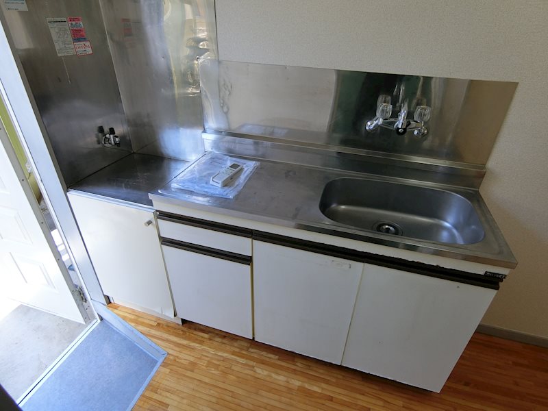 キッチン　ガスコンロ設置可能