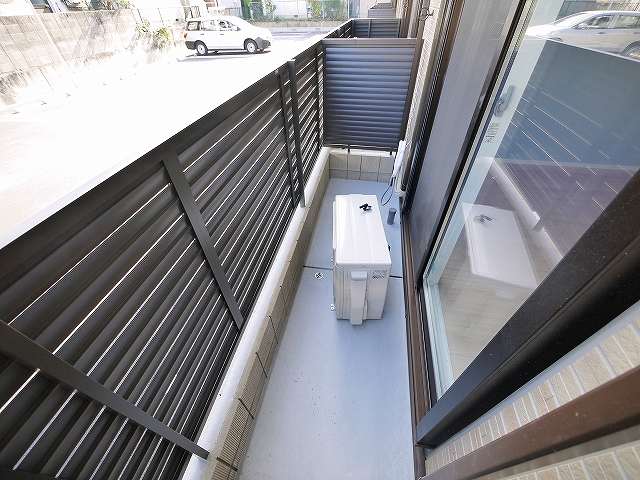 バルコニー　広々としたバルコニーです