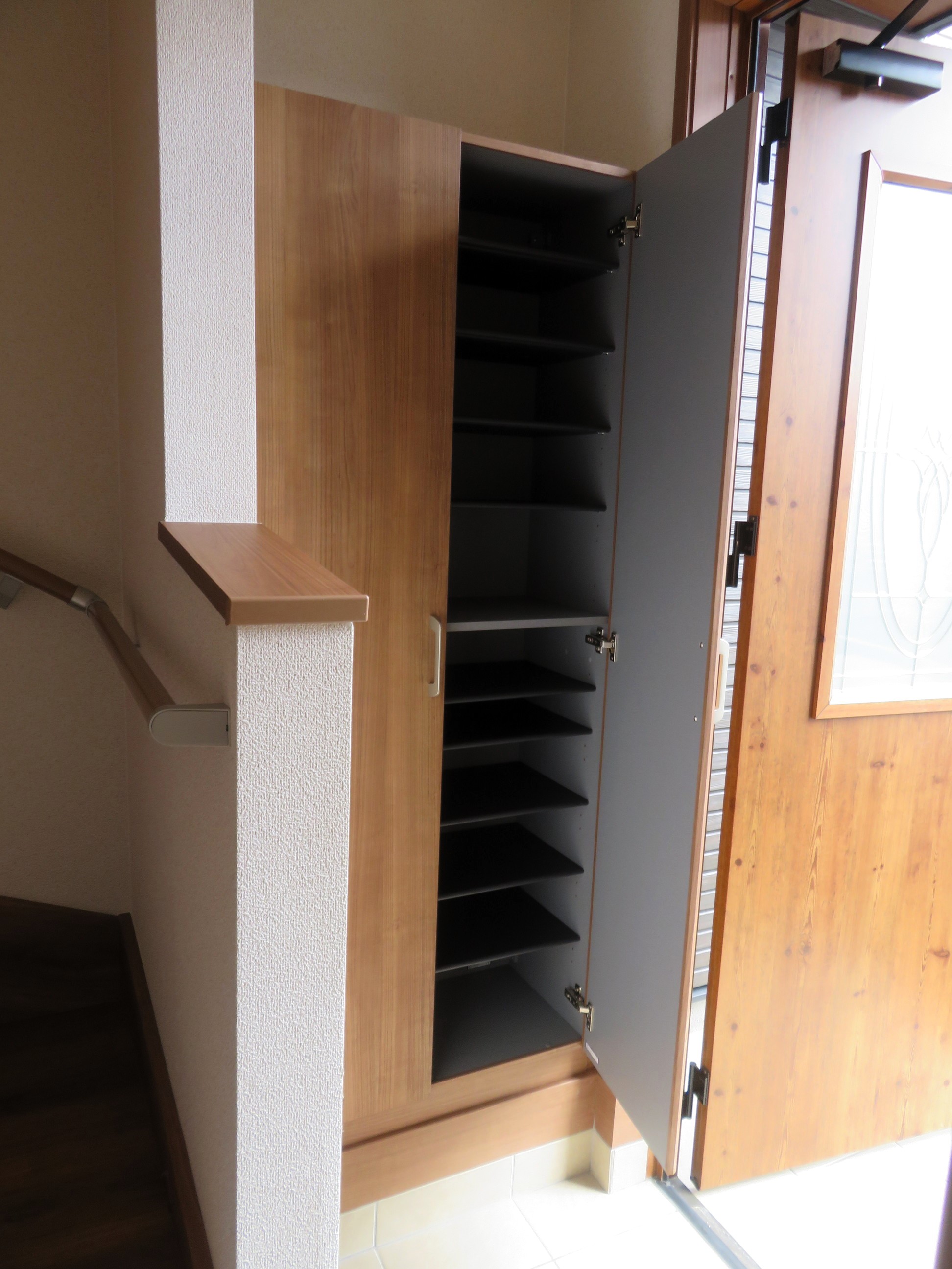 玄関　シューズボックス付き玄関です。