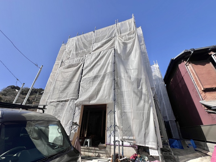 建物外観　建築中