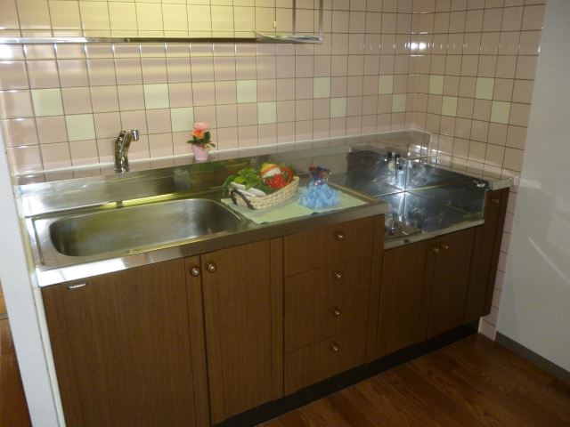 キッチン　癒しの空間を演出したキッチンスペースです