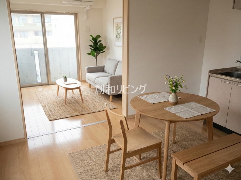 居室・リビング　家具・インテリアはCGです