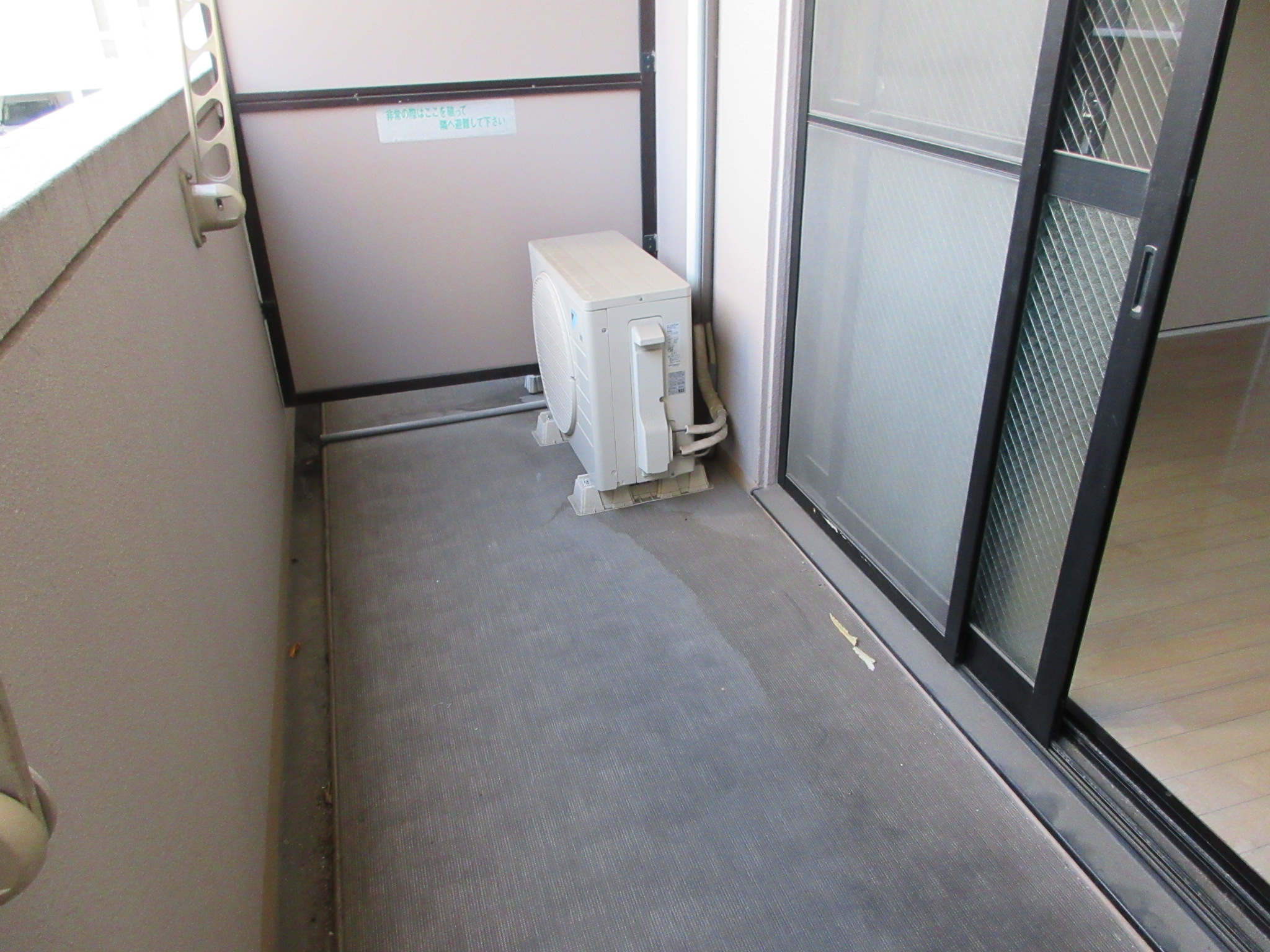 バルコニー　※別のお部屋です。現状を優先させていただきます。