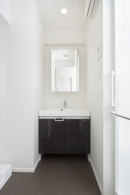 洗面設備　建築中につき完成イメージです