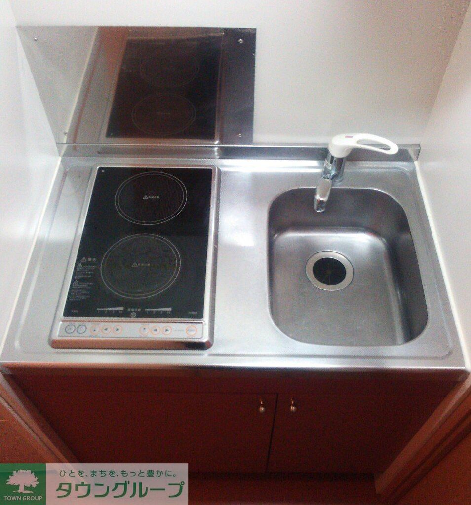 キッチン　二口電気コンロ