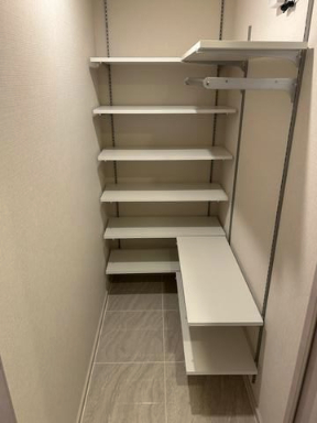 収納　たっぷりとした収納スペースです