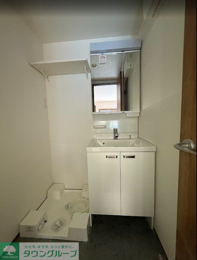 洗面設備　建築中