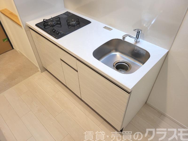 キッチン　２口コンロのシステムキッチン♪