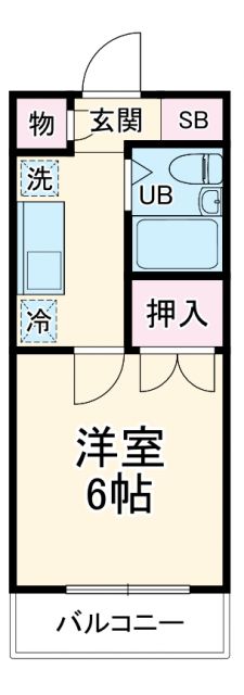 アビタシオン東林間の間取り写真
