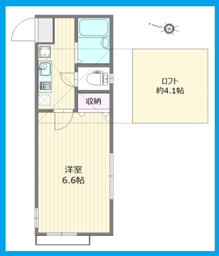 ＪＲ山手線 田端駅 徒歩4分 2階建 築23年の間取り写真