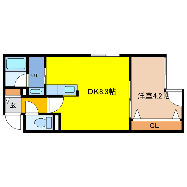 ＪＲ千歳線 千歳駅 徒歩10分 4階建 築5年の間取り写真