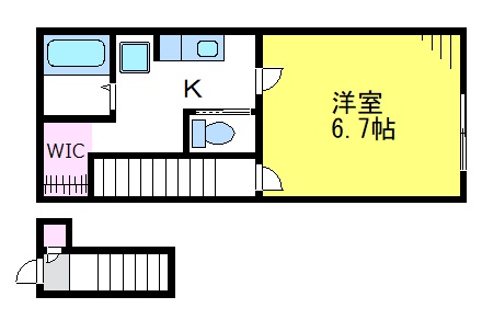 ＪＲ中央線 吉祥寺駅 徒歩12分 2階建 築10年の間取り写真