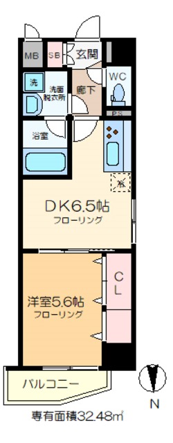 セボーンミナミスナの間取り写真