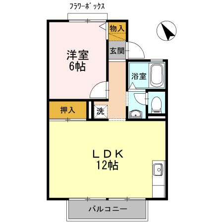 セジュール本田Aの間取り写真
