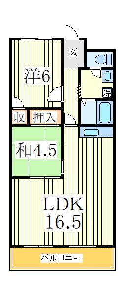 サンライフ天王台の間取り写真