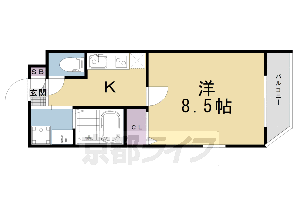 クレドール西大路駅前の間取り写真