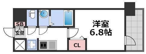 プレサンス大国町アドロッソの間取り写真