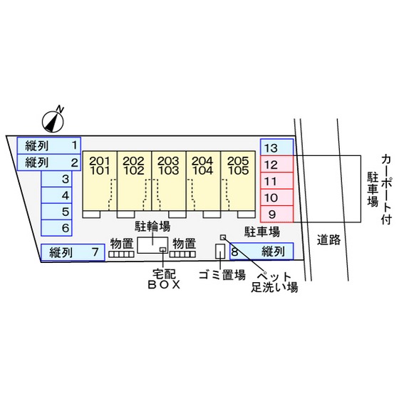 駐車場　配置図