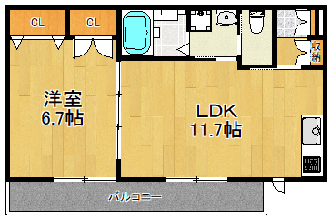 東急東横線 元住吉駅 徒歩14分 3階建 築12年の間取り写真