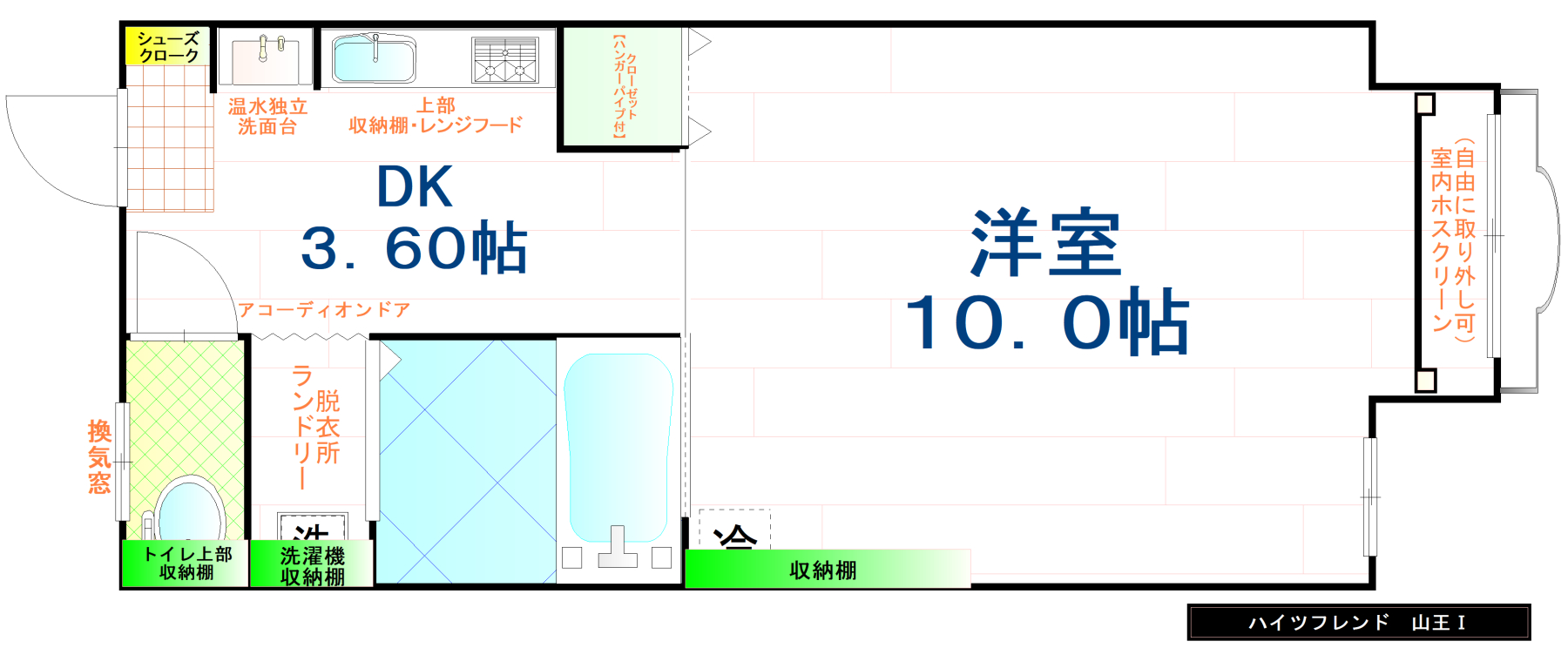 ハイツフレンド山王Iの間取り