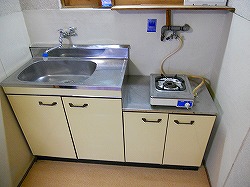 キッチン　ガスキッチン設置型です。