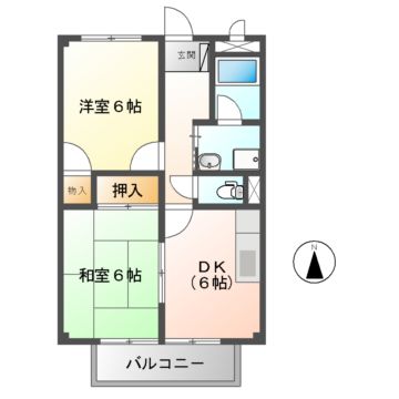 メゾンサンシャインの間取り