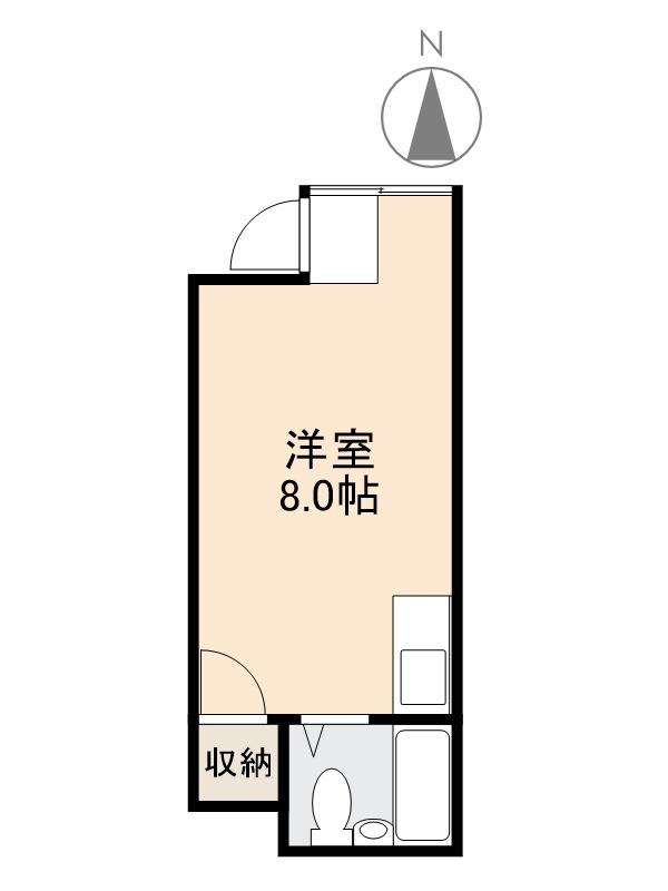 高松市扇町のアパートの間取り