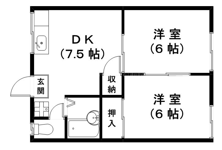 ハイツプチブルの間取り