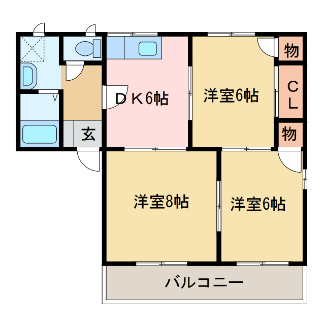 メゾントレビXIIIの間取り