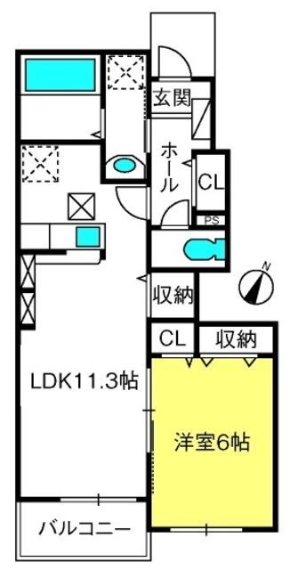 ドゥメゾン　Ｋ＆Ｋの間取り