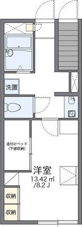 レオパレス宇治川の間取り