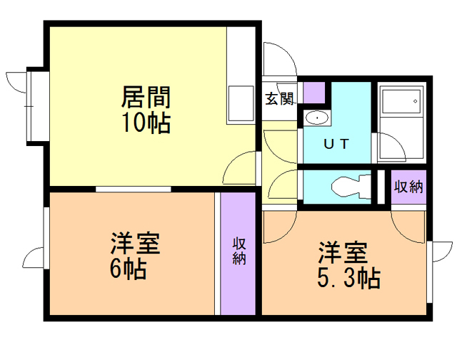 アリコベールＡ棟の間取り