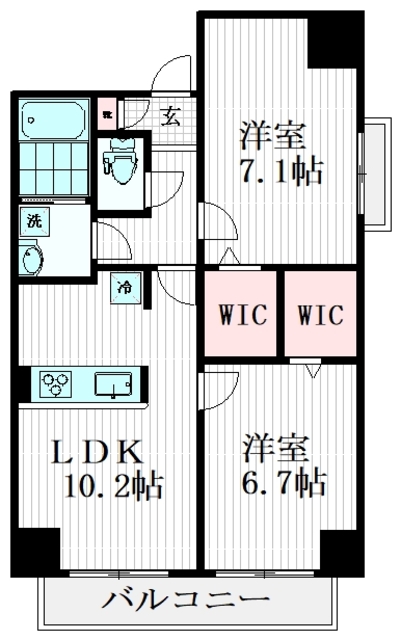 【TK猿楽町レジデンスの間取り】