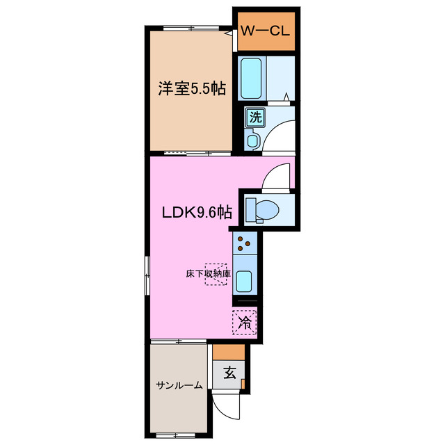 エレガント南江島の間取り