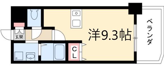 プレサンス名古屋駅前ヴェルロードの間取り