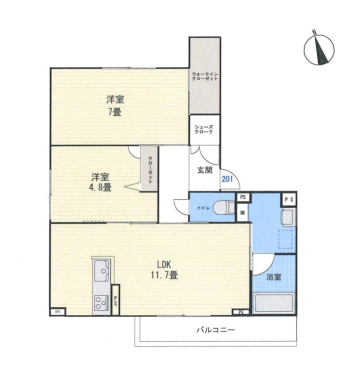 メルベイユの間取り