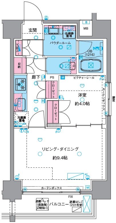 GENOVIA浅草VIskygardenの間取り